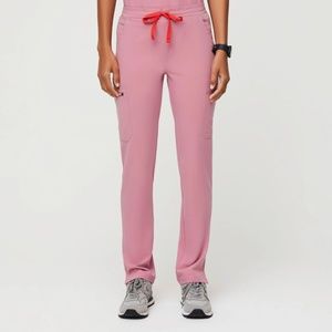 Figs Chalk Pink Yola - Skinny Scrub Pants